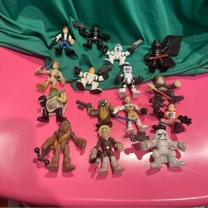 Star Wars Galactic Heroes Figure Lot / 15 Figures